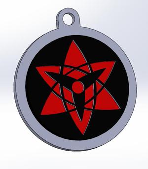 NARUTO KEYCHAIN mangekyou sharingan eternal sasuke