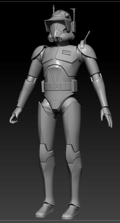 Bad Batch Imperial Cody One12 Scale STL Files 3D print model