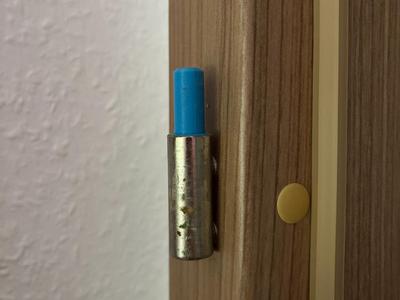 Door hinge stopper for interior doors 