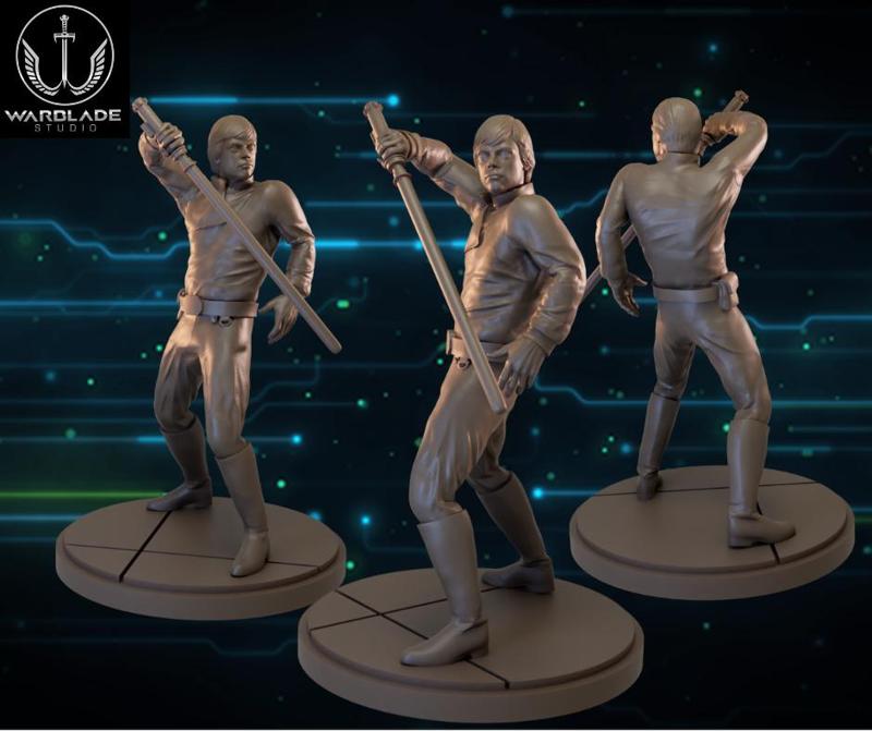 star wars shatterpoint luke presupported included