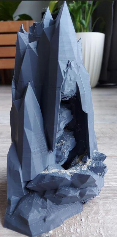 Underwater waterfall sandfall for aquarium