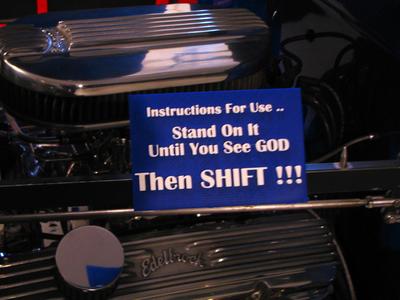 A descriptine HotRod Sign