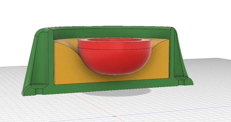 TPU cushion for Sim Racing Traction Loss / Surge Platform Foot Cups (SFX-100)