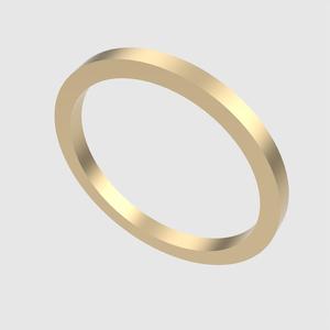 Classic Mens Wedding Band 3D print