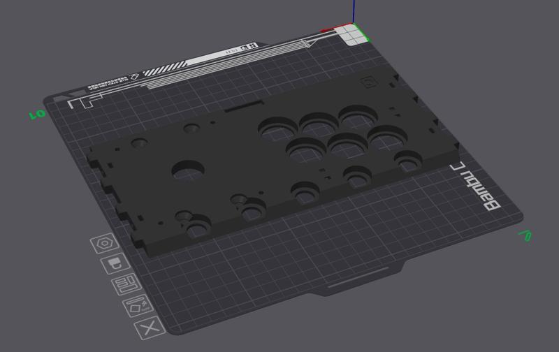 Printed Mini Arcade Machine Simple Control Panel