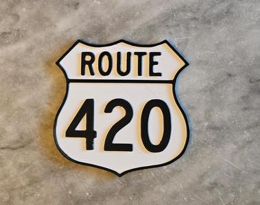 Route 420 road sign