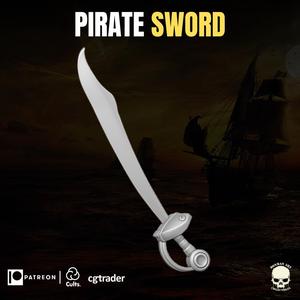 Pirate Sword 3D printable file for Action Figures