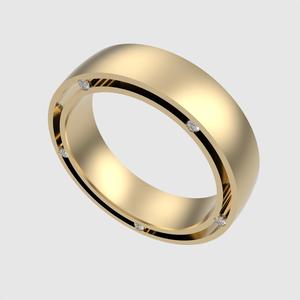 Sleek Band with Inset Gems 3D print