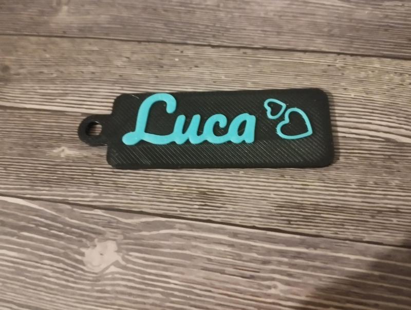 Schlüsselanhänger mit Namen / Keychain with Name Luca