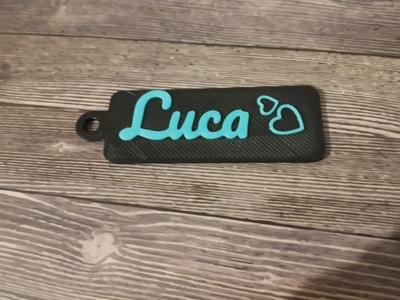 Schlüsselanhänger mit Namen / Keychain with Name Luca