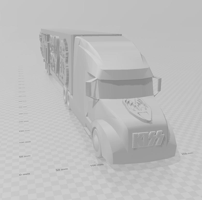 KISS Band Tour Truck 18 Wheeler Tractor Trailer