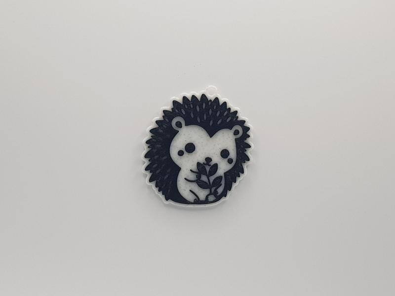Cute Hedgehog Keychain