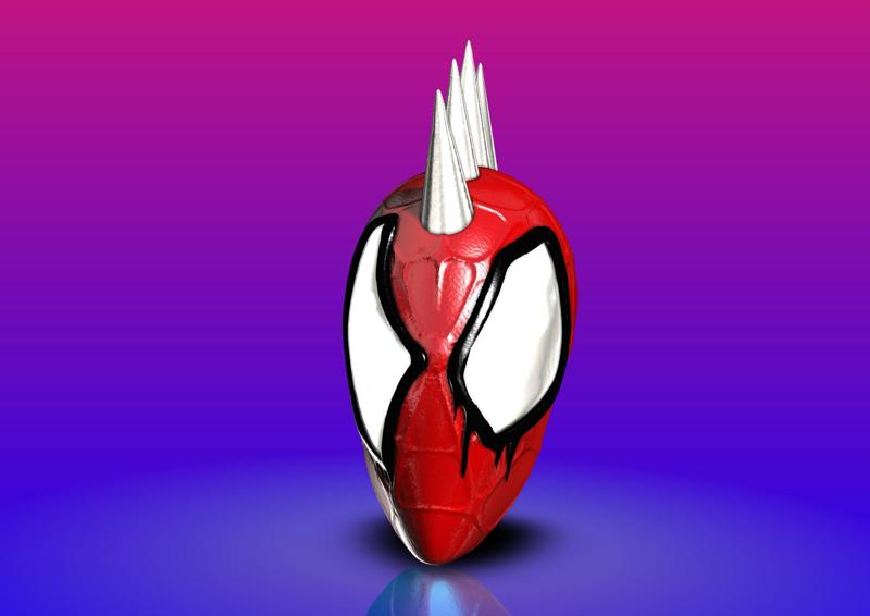 SPIDER PUNK MASK FACESHELL SPIDER-MAN: ACROSS THE SPIDER-VERSE