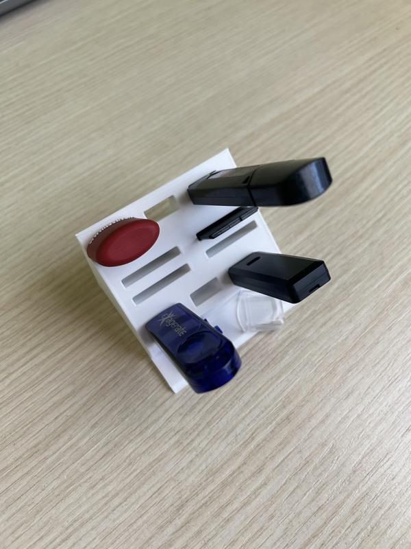 Organizzatore chivette USB e schede SD