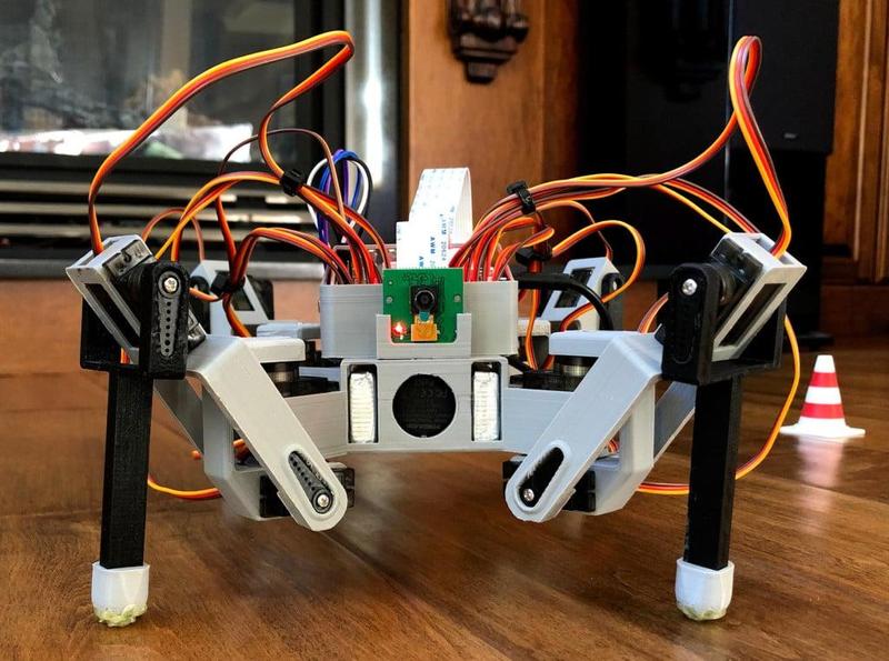 3D Printed Raspberry Pi Spider Robot Platform