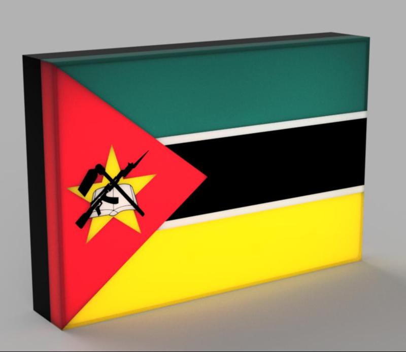 World Flags - Mozambique LED Lamp