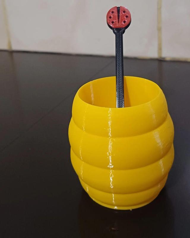 Maceta Colmena + adorno