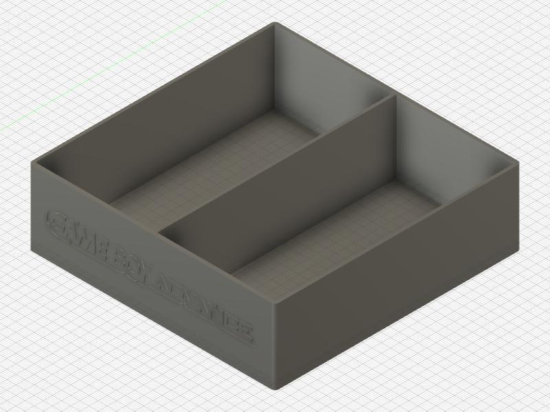 GBA Game tray for aftermarket cases WIP