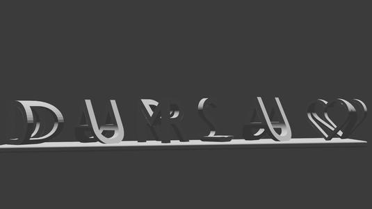 Typographic Illusion Dursun-Damla