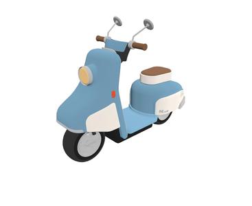 Cute Vintage Motorcycle