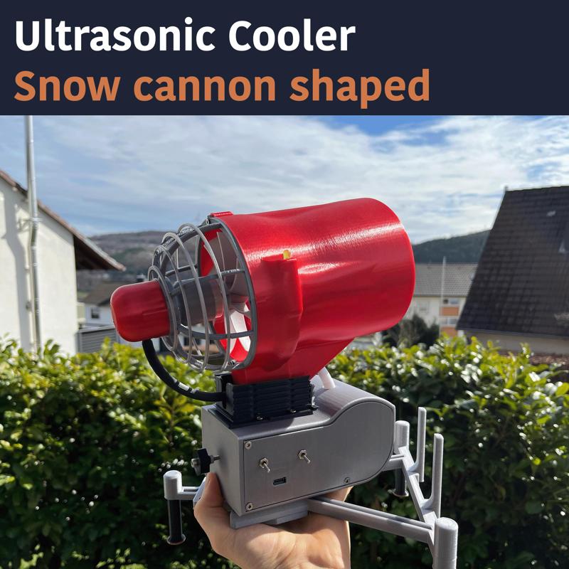 Snow Cannon shaped Air Cooler - Ultrasonic Cooler