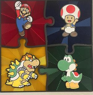 Mario Puzzle Piece Wall Art