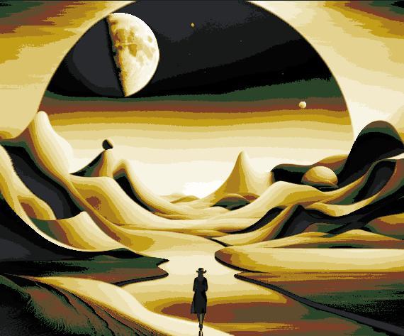 HueForge - Walk in the desert