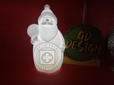 Cruz Azul CHRISTMAS SOCCER SANTA LIGHT