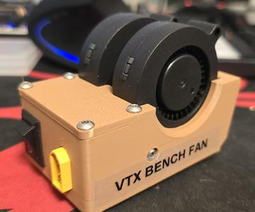 FPV Drone bench VTX directional cooling fan