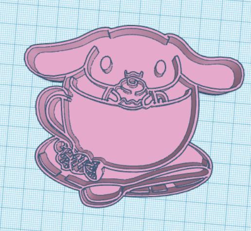 Sanrio cinamonroll cookie cutter and stamp for cookies