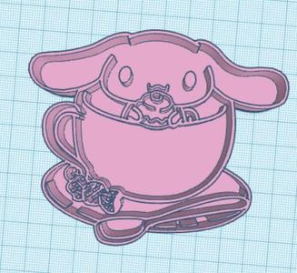Sanrio cinamonroll cookie cutter and stamp for cookies