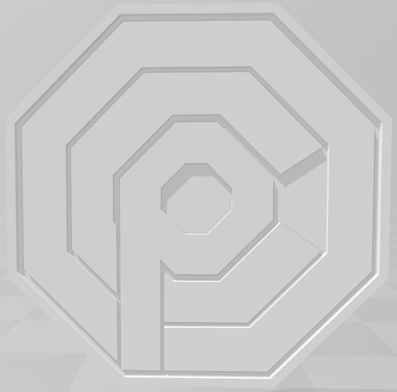 EASY TO PRINT, ROBOCOP, OCP LOGO, WALL ART, SIGN