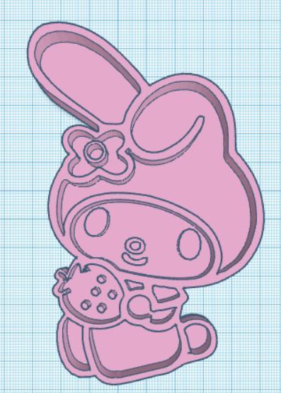 Sanrio melody cookie cutter and stamp