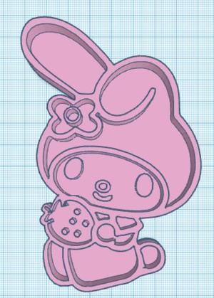 Sanrio melody cookie cutter and stamp