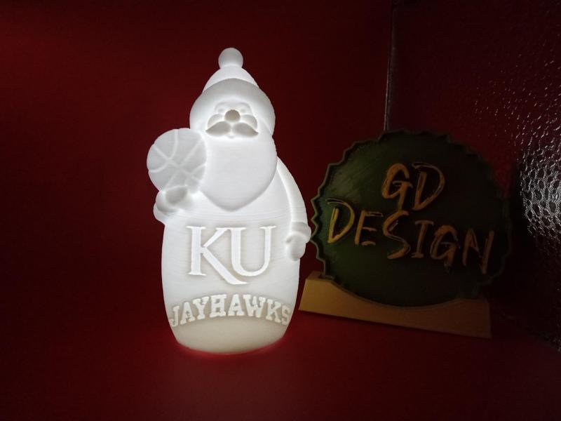 Kansas Jayhawks BASKETBALL NBA SANTA LIGHT