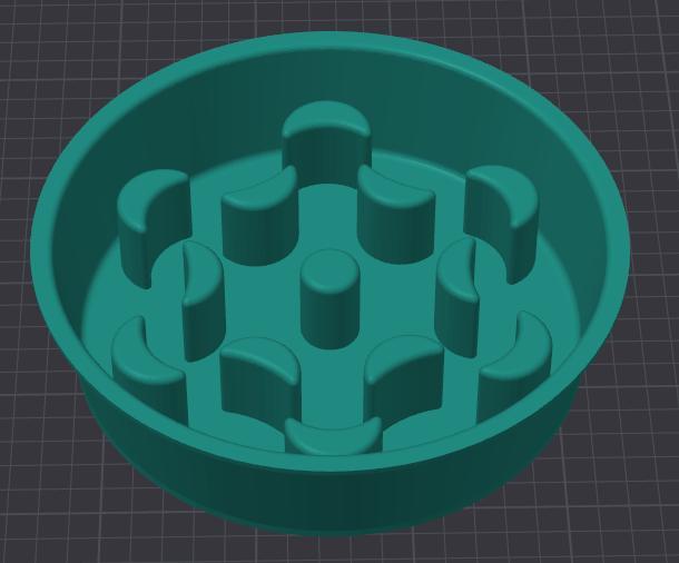 Dog slow feeder bowl