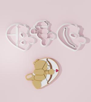 Valentine Bear #5 Cookie Cutter