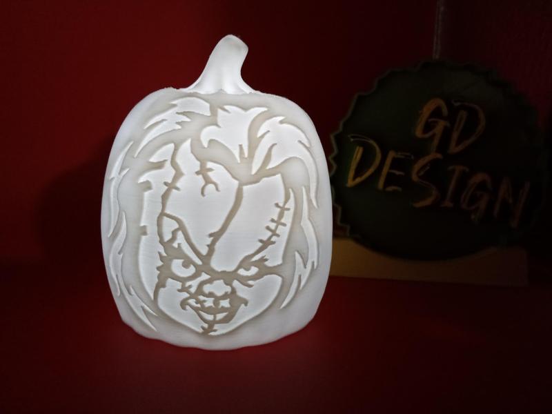 Bride of Chucky Chucky 3D Halloween Pumpkin Lights