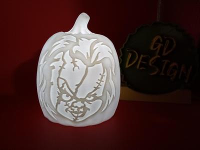 Bride of Chucky Chucky 3D Halloween Pumpkin Lights