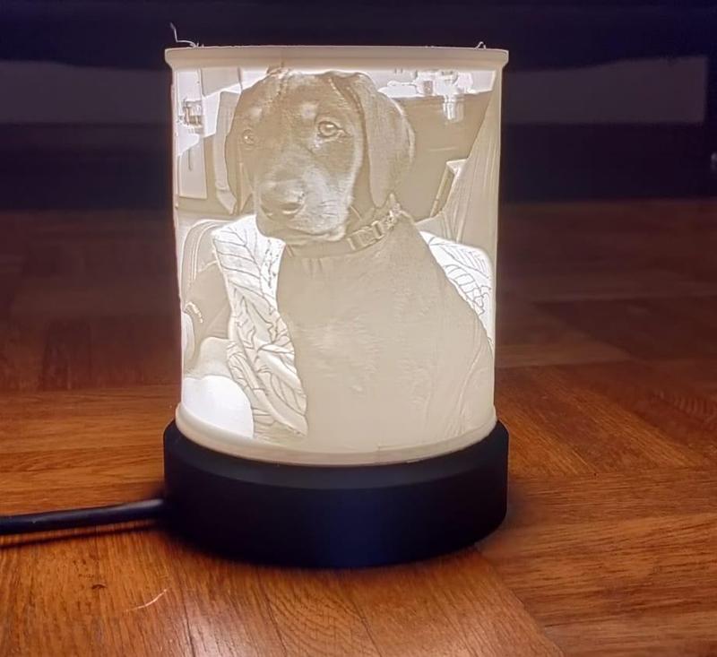 lithophane lamp base