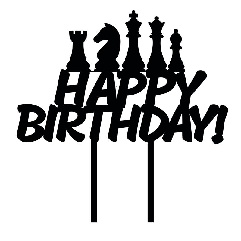 3 X TOPPER CAKE CHESS CHESS TOPPER
