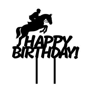 CAKE TOPPER Horse Riding Equitation rider