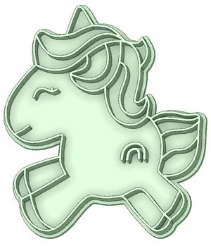 Unicorn 10 cookie cutter