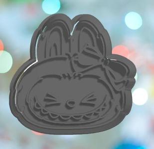 Labubu With Bow Cookie Cutter