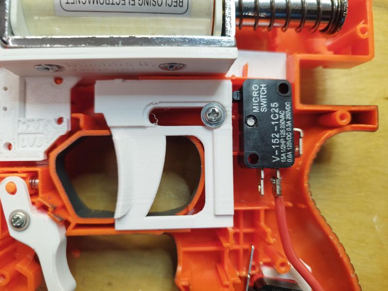 Nerf Stryfe trigger - Microswitch variant