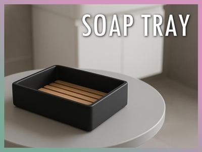 Minimalist Soap Dish with Removable Insert
