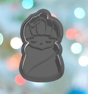 Baby Shower Pumpkin Baby Swaddle Cookie Cutter