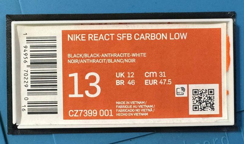 Nike shoe box sticker tag holder