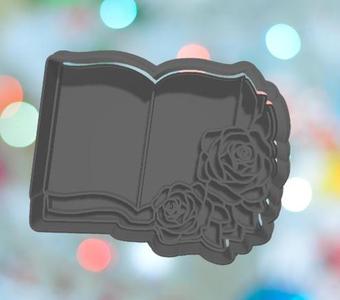 Beauty The Beast Book With Rose Cookie Cutter