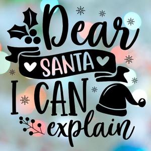 Christmas Stamp Dear Santa Cookie Cutter